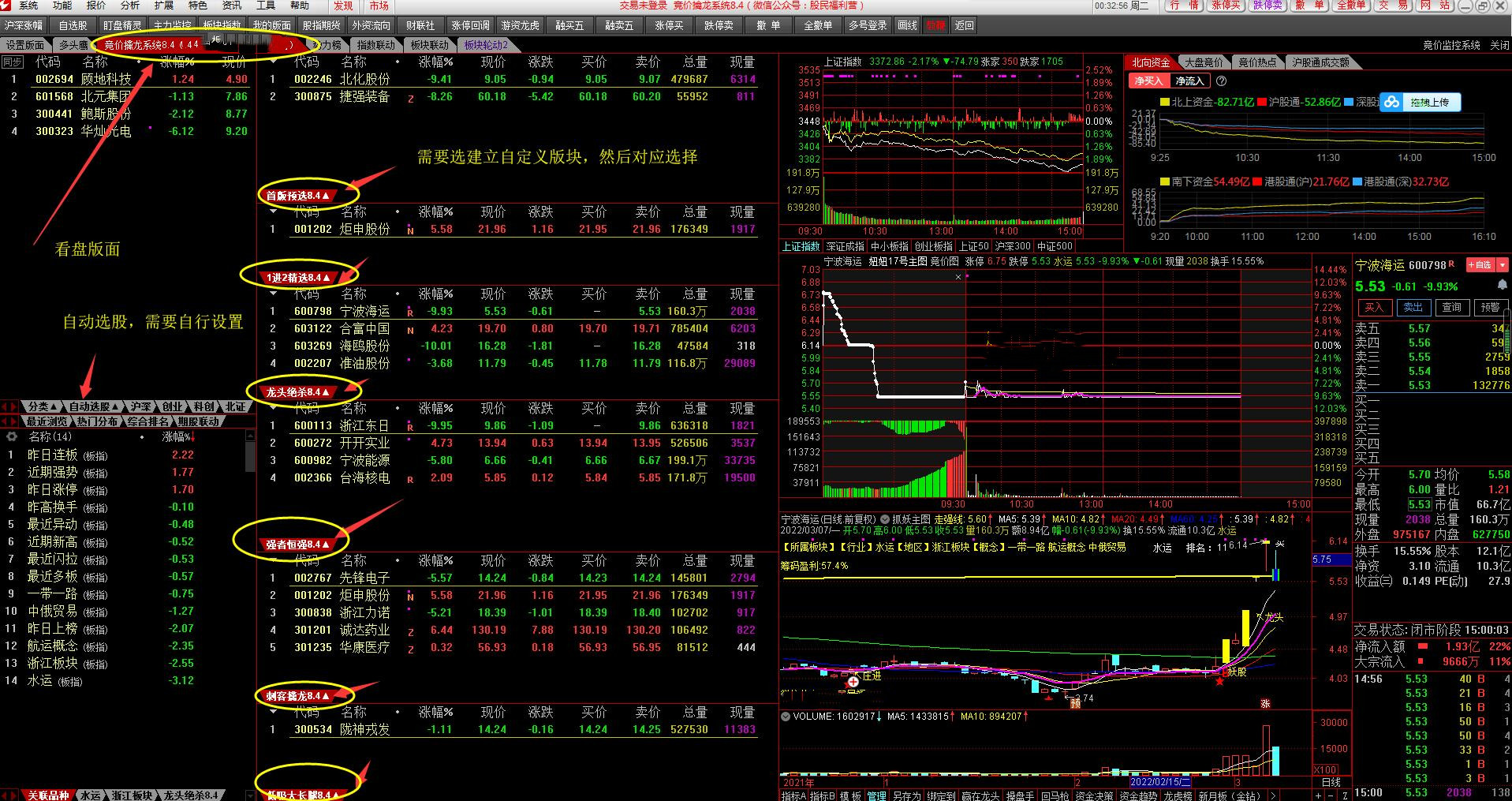 散人竞价擒龙系统8.5通达信指标 追涨、打板、低吸、半路竞价